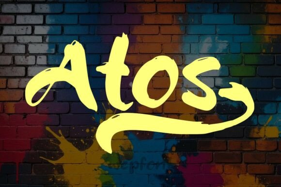 Atos: The Bold, Energetic Script Font for Urban Branding