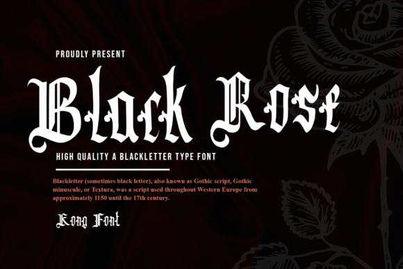 Black Rose: A Classic Blackletter Font for Bold Designs