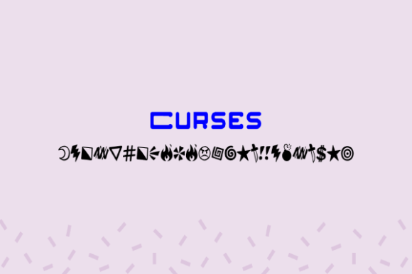 Curses: The Dingbats Font That Brings Personality to Every Project
