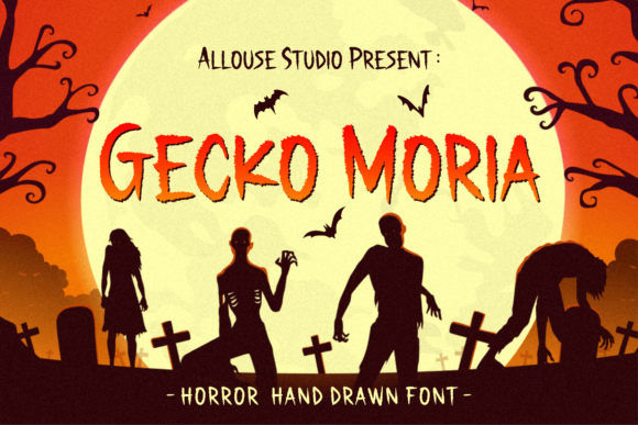 Gecko Moria: A Handwritten Font for a Spooky Vibe