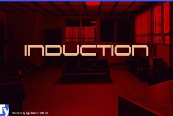 Induction: The Outstretched Digital Display Font for Modern Projects