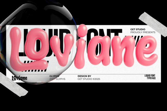 Loviane: A Liquid Typeface for Modern, Fun Branding