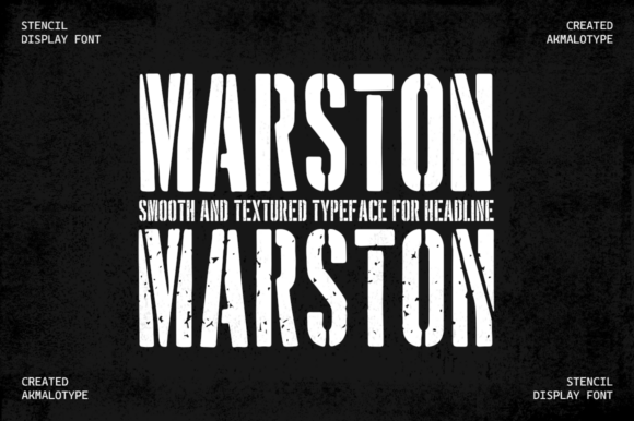 Marston: A Bold Typeface with Vintage Soul