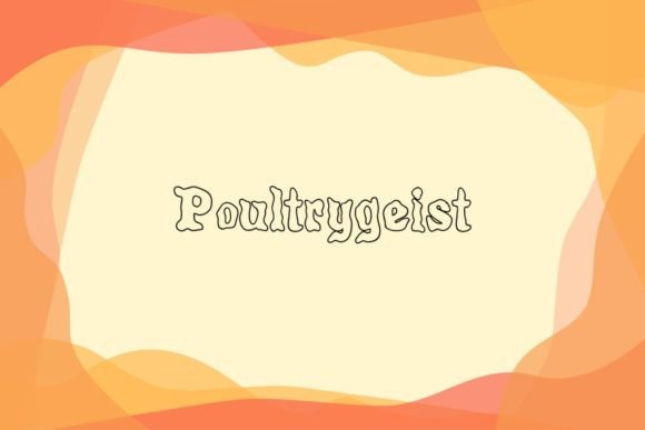 Poultrygeist: The Display Font That Adds Spooky Charm to Your Brand