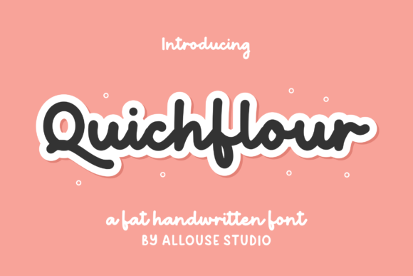 Quichflour: A Vintage Handwritten Font with Character